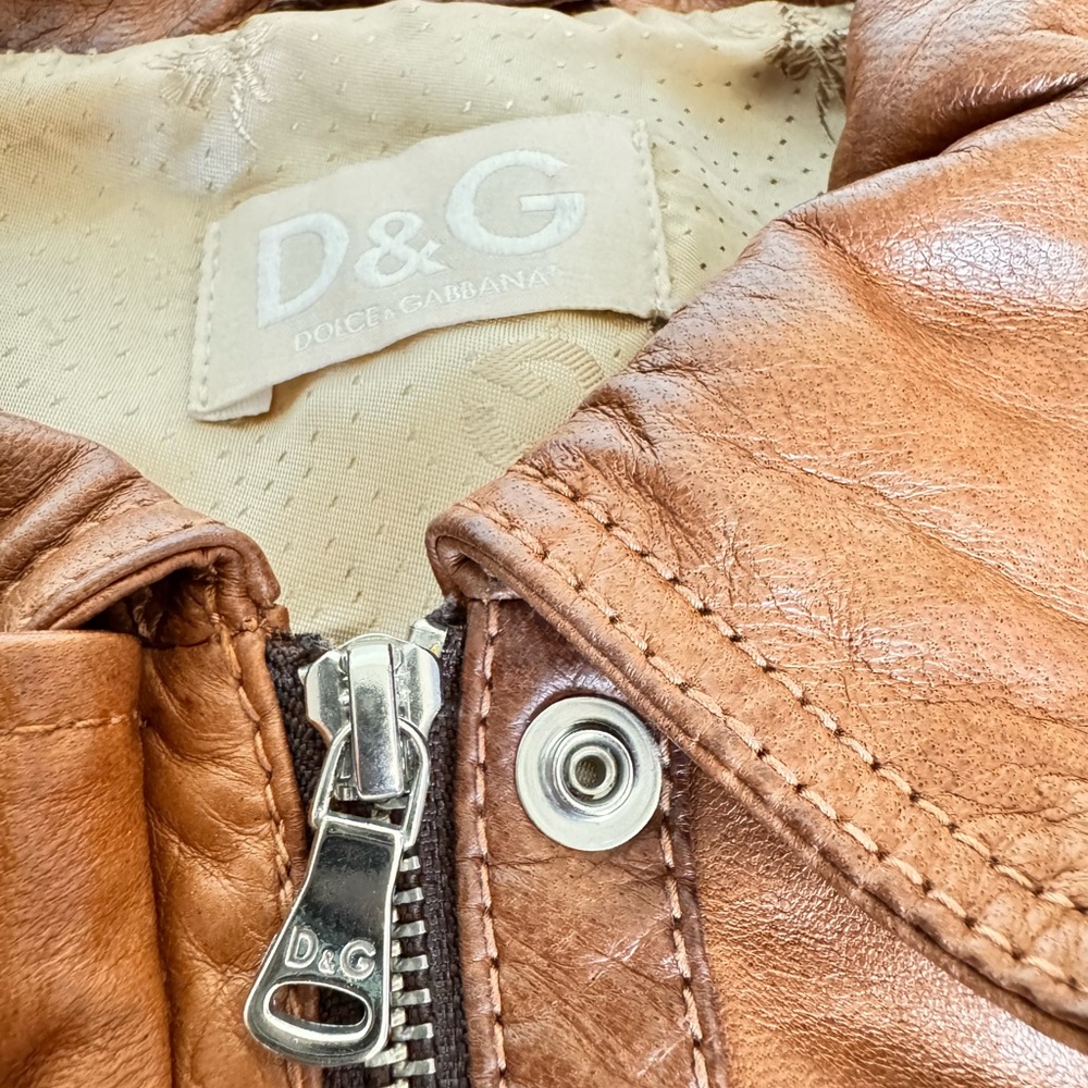 DOLCE & GABBANA Leather Jacket - Picture 7 of 16